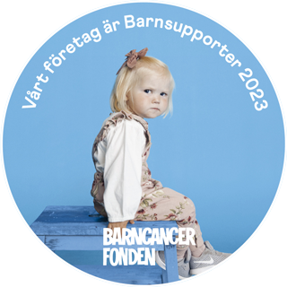 POAB är Barnsupporter till Barncancerfonden 2023