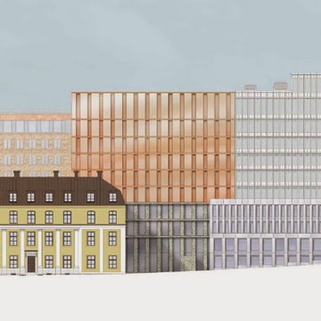 Kv Björnen, refurbished and extended office property in Stockholm
