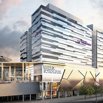 Nationalarenan 8, nybyggt huvudkontor för Telia, Solna